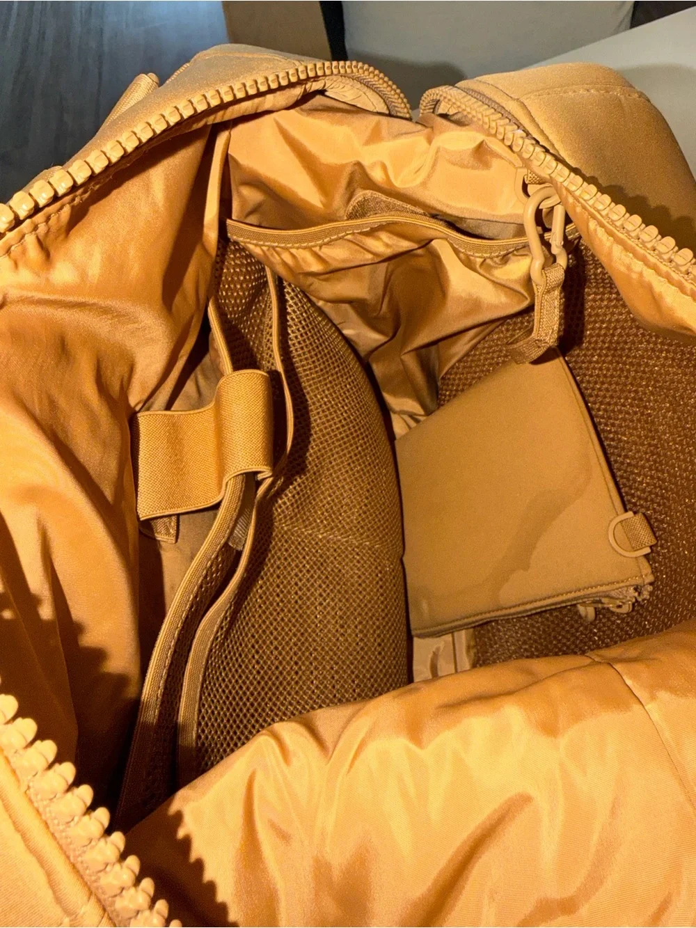 Dagne Dover Diaper Bag Backpack in Camel
